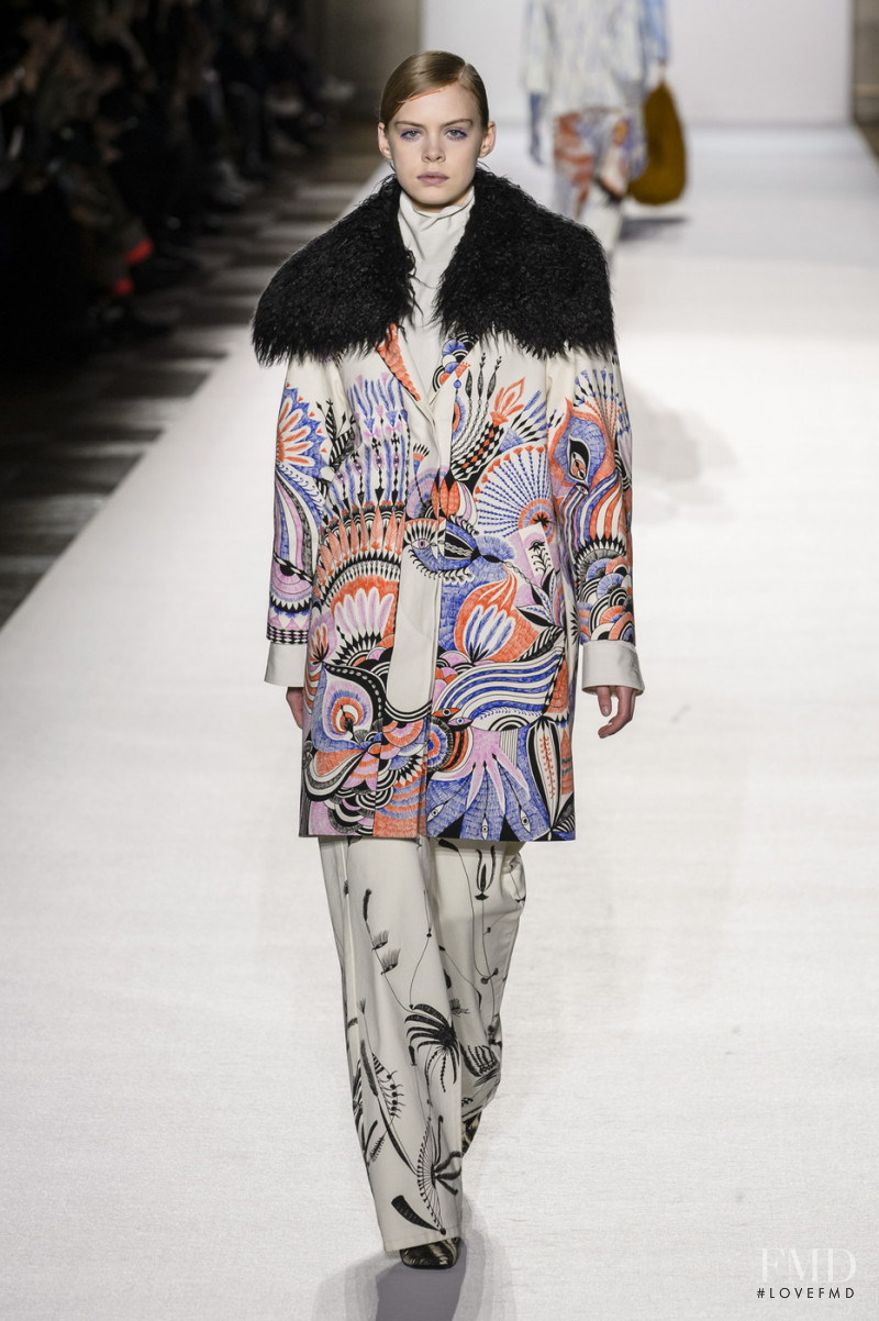 Ulrikke Lundsgaard featured in  the Dries van Noten fashion show for Autumn/Winter 2018