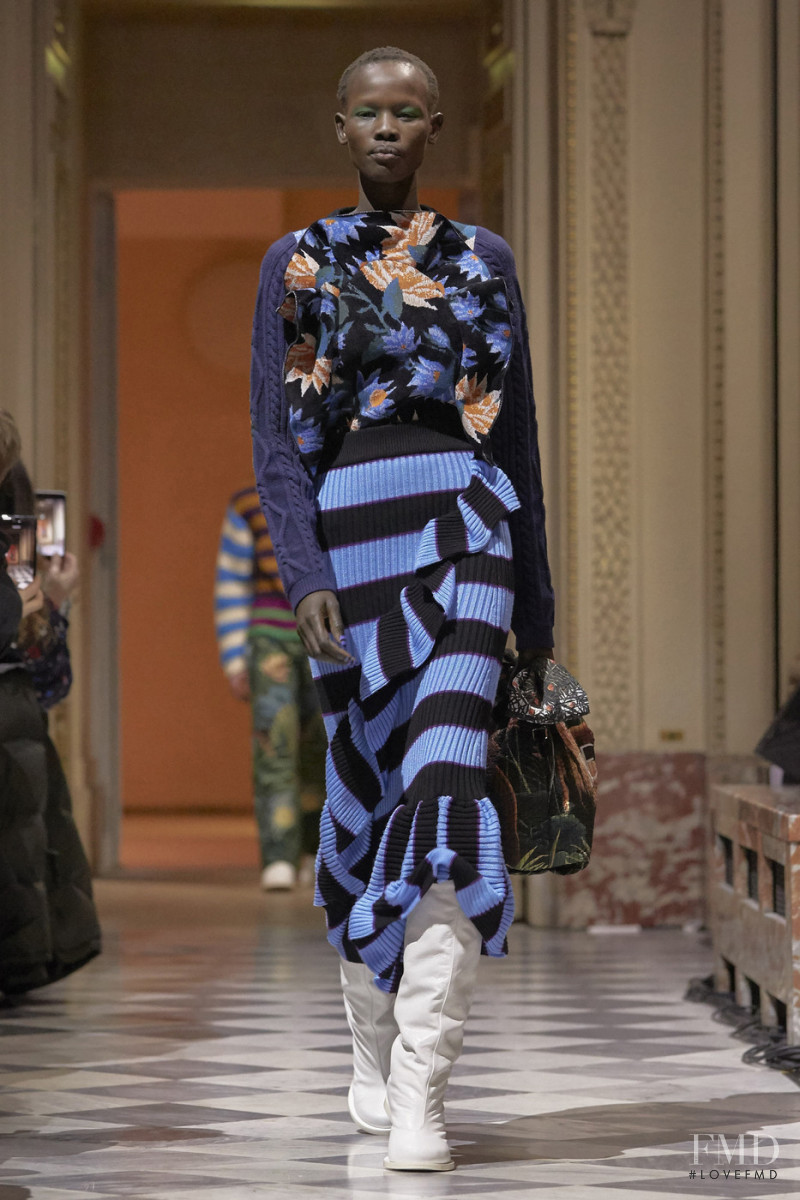 Shanelle Nyasiase featured in  the Kenzo fashion show for Autumn/Winter 2018