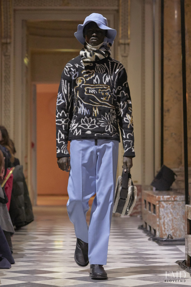 Malick Bodian featured in  the Kenzo fashion show for Autumn/Winter 2018