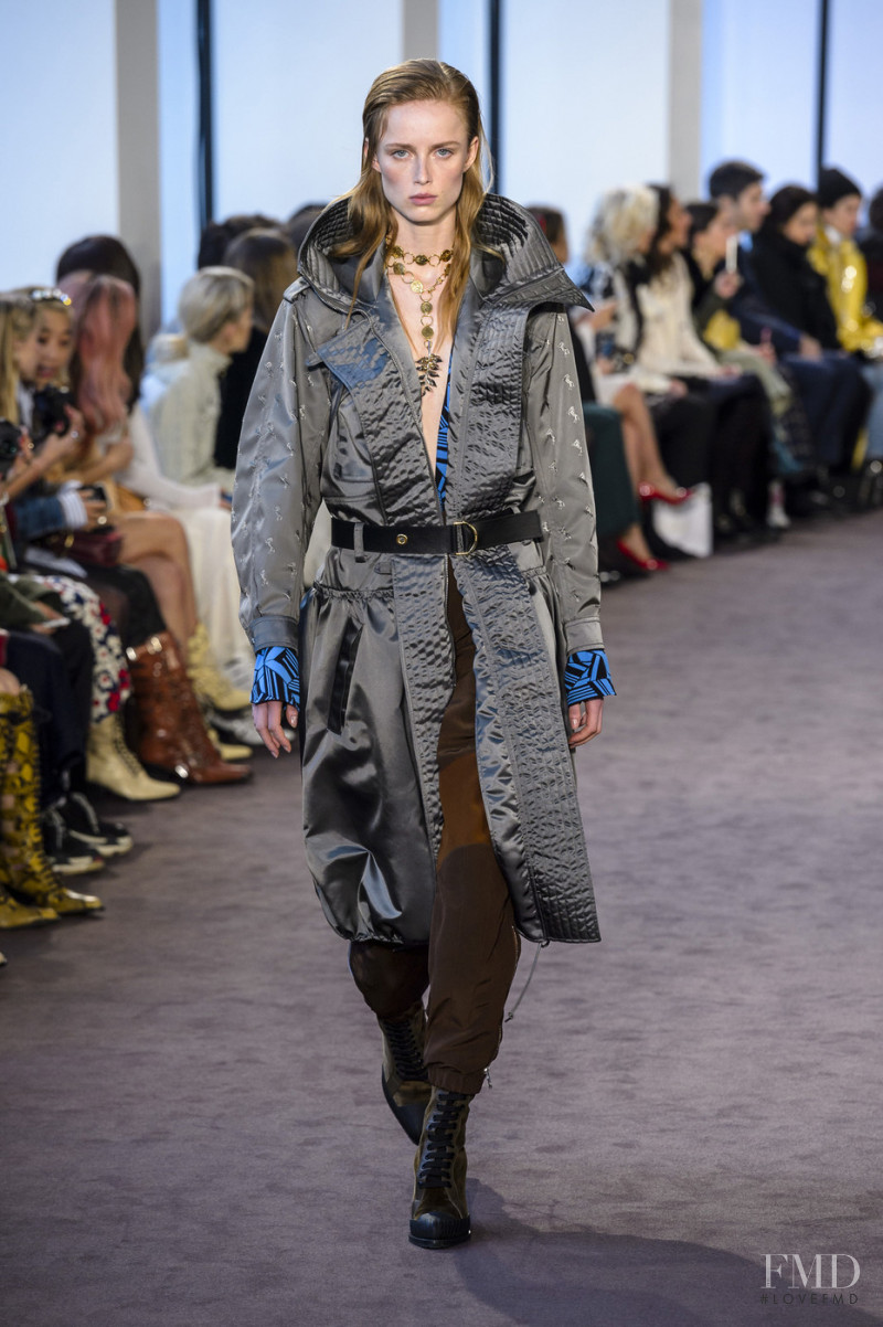 Rianne Van Rompaey featured in  the Chloe fashion show for Autumn/Winter 2018