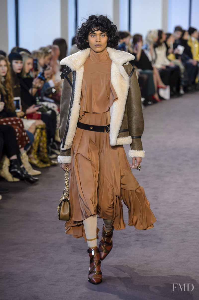 Radhika Nair featured in  the Chloe fashion show for Autumn/Winter 2018