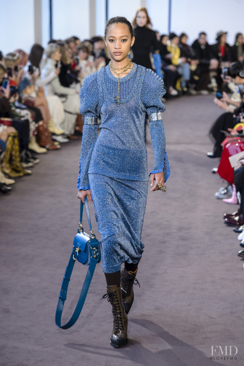 Selena Forrest featured in  the Chloe fashion show for Autumn/Winter 2018