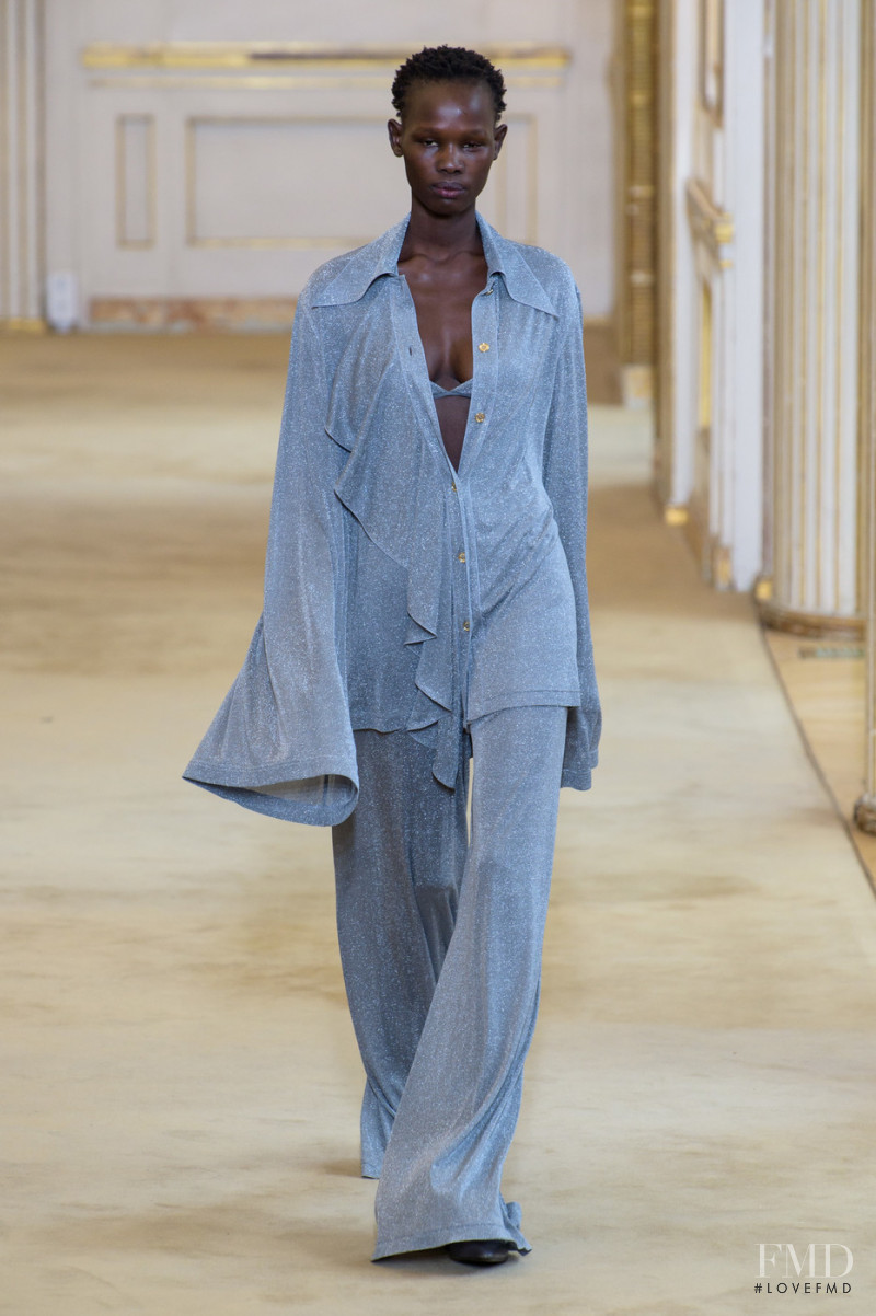 Shanelle Nyasiase featured in  the Nina Ricci fashion show for Autumn/Winter 2018