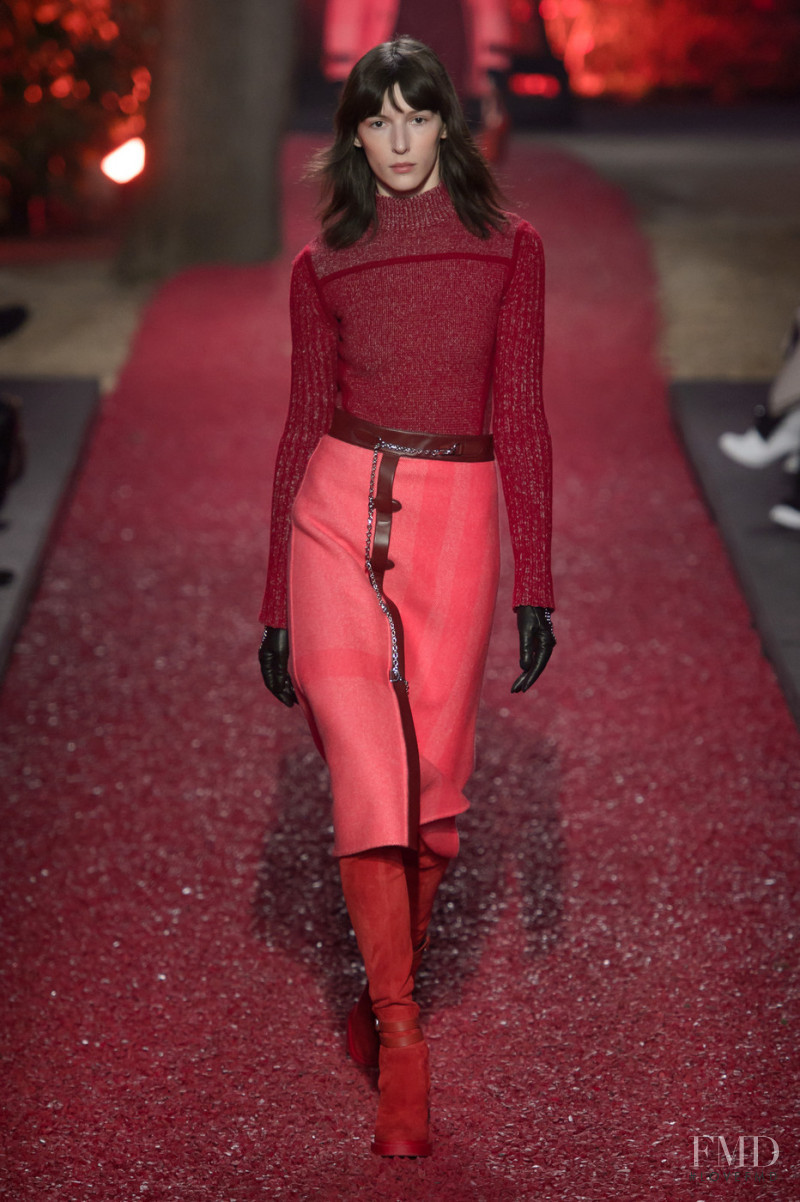 Karolina Laczkowska featured in  the Hermès fashion show for Autumn/Winter 2018