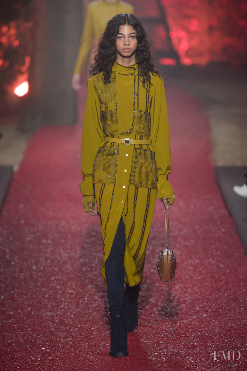 Rocio Marconi featured in  the Hermès fashion show for Autumn/Winter 2018