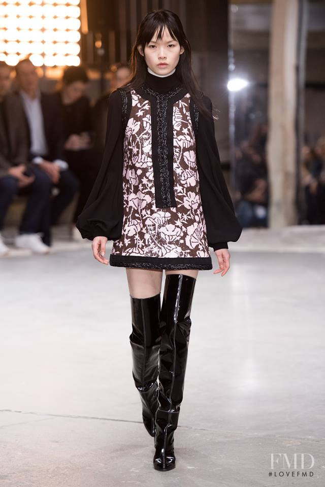 Xie Chaoyu featured in  the Giambattista Valli fashion show for Autumn/Winter 2018