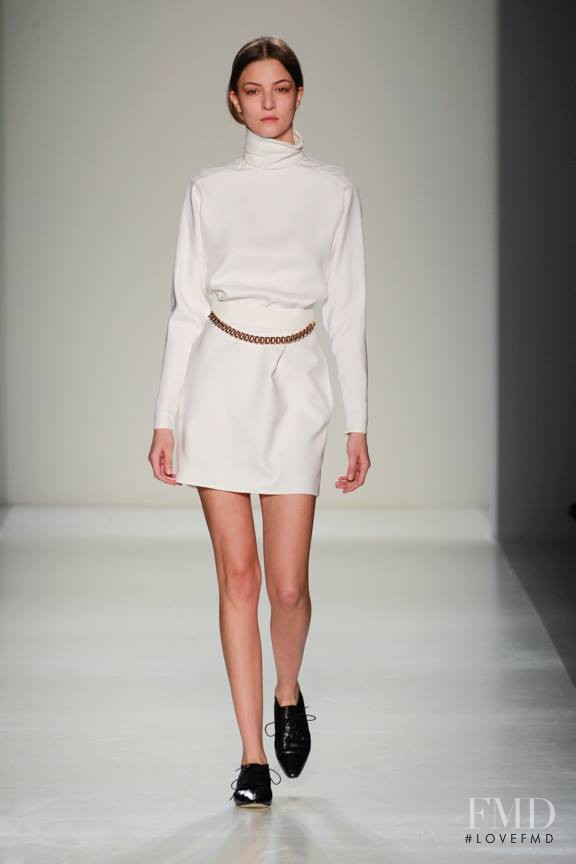 Emeline Ghesquiere featured in  the Victoria Beckham fashion show for Autumn/Winter 2014