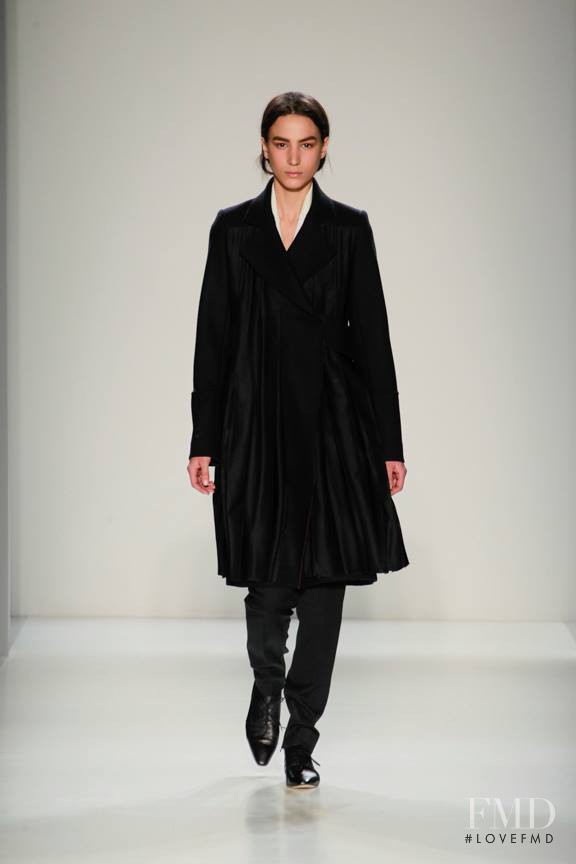 Mijo Mihaljcic featured in  the Victoria Beckham fashion show for Autumn/Winter 2014