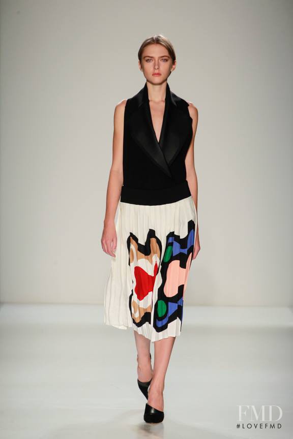 Gracie van Gastel featured in  the Victoria Beckham fashion show for Autumn/Winter 2014