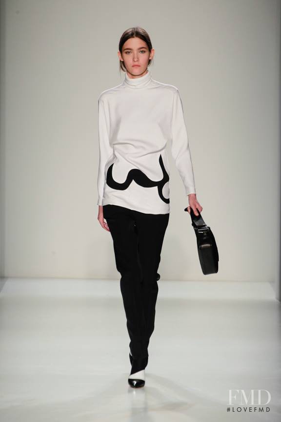 Emma Waldo featured in  the Victoria Beckham fashion show for Autumn/Winter 2014
