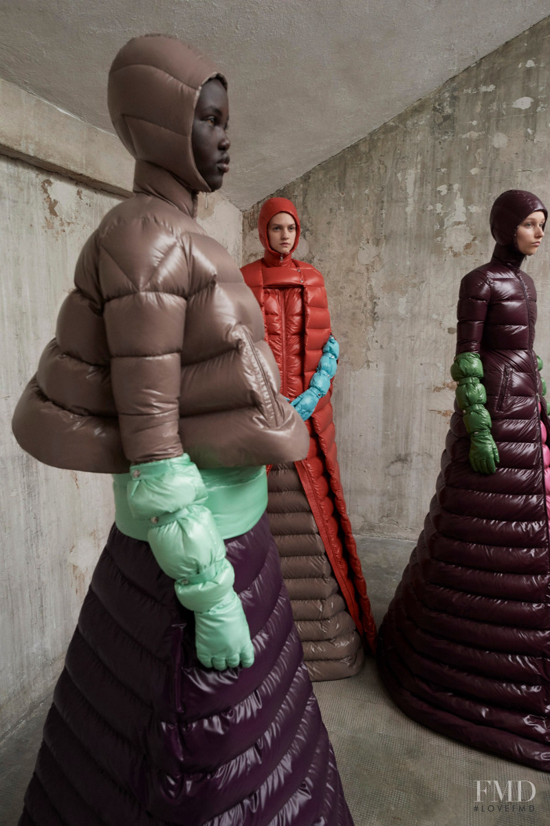 Adut Akech Bior featured in  the Moncler lookbook for Autumn/Winter 2018