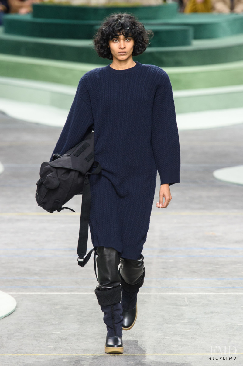 Radhika Nair featured in  the Lacoste fashion show for Autumn/Winter 2018