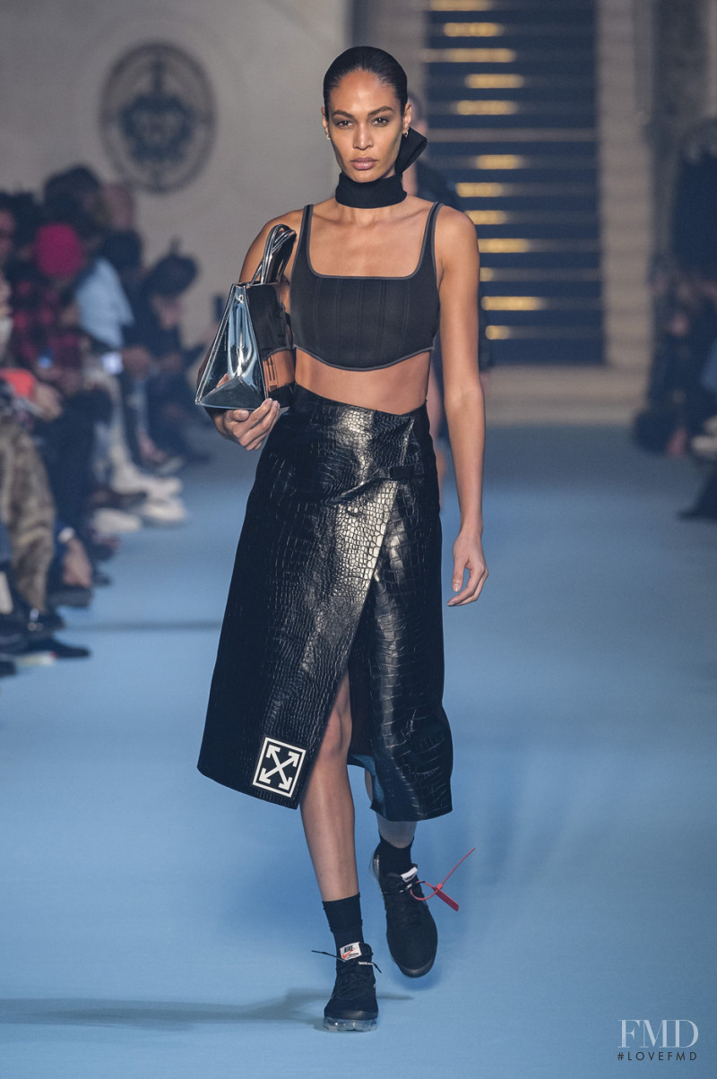 Joan Smalls featured in  the Off-White fashion show for Autumn/Winter 2018