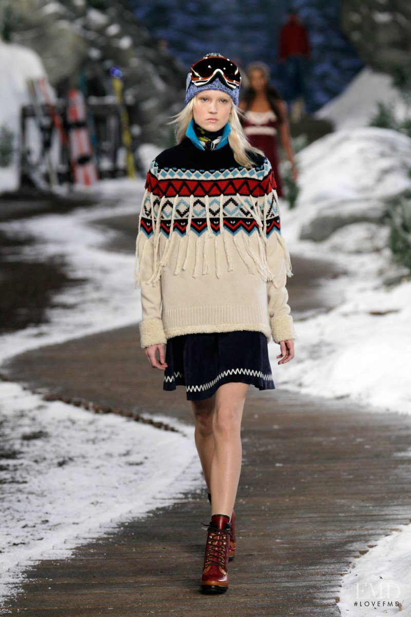 Harleth Kuusik featured in  the Tommy Hilfiger fashion show for Autumn/Winter 2014