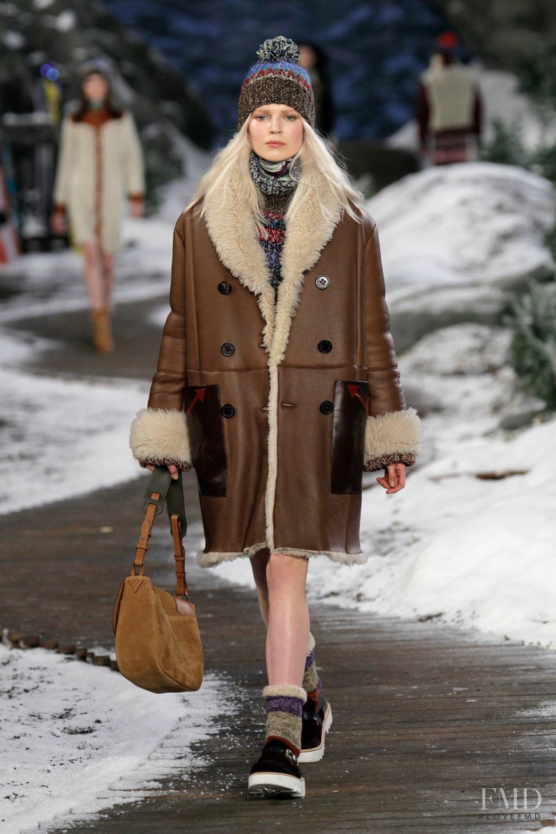 Ola Rudnicka featured in  the Tommy Hilfiger fashion show for Autumn/Winter 2014