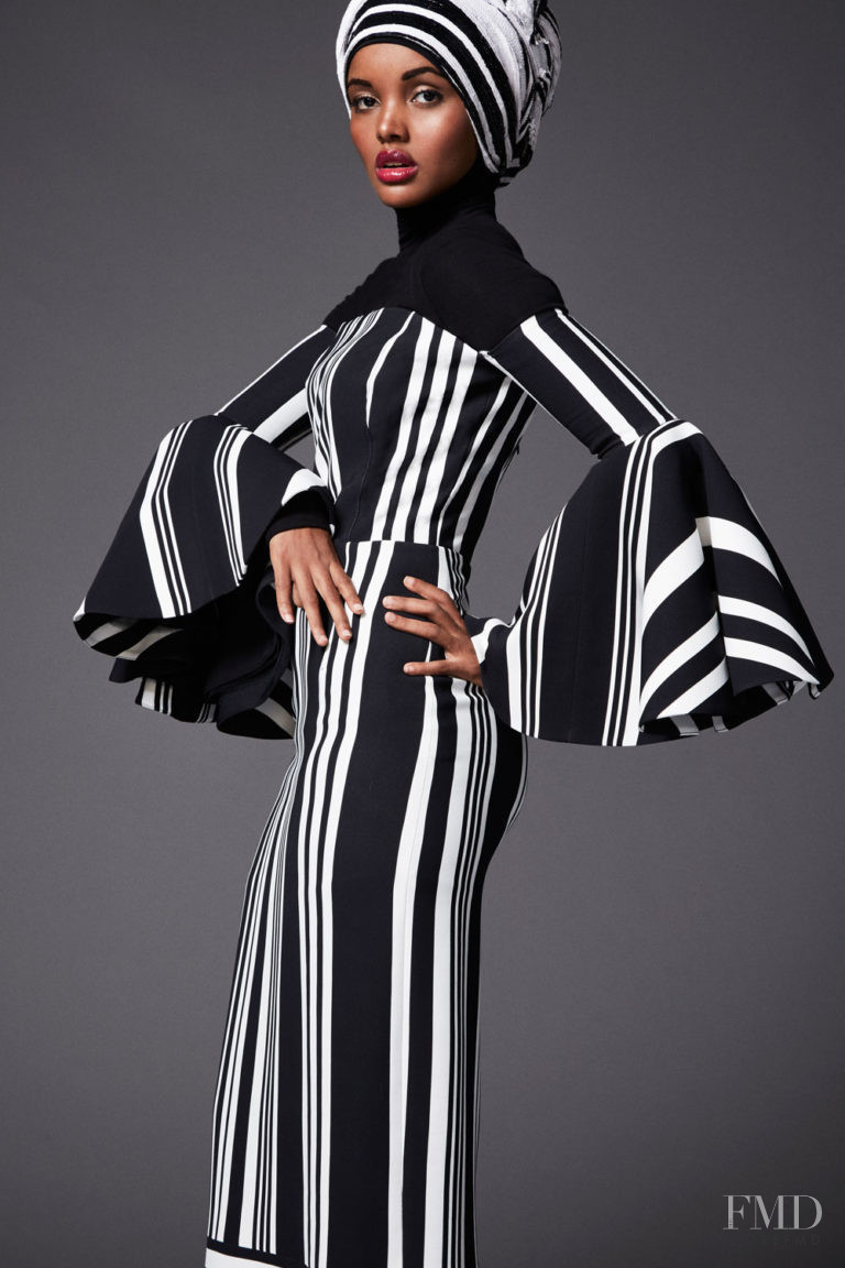 Halima Aden featured in  the Sem Sem lookbook for Spring/Summer 2018
