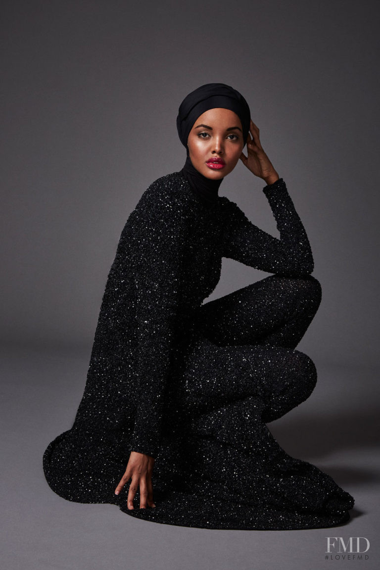 Halima Aden featured in  the Sem Sem lookbook for Spring/Summer 2018