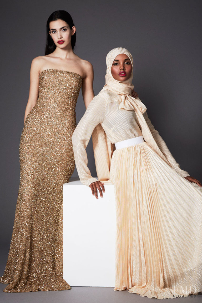 Halima Aden featured in  the Sem Sem lookbook for Spring/Summer 2018