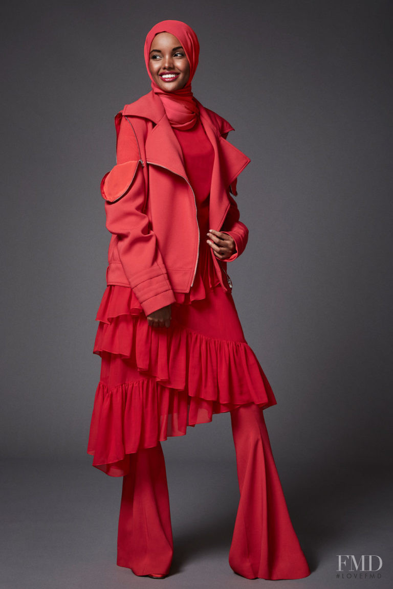 Halima Aden featured in  the Sem Sem lookbook for Spring/Summer 2018