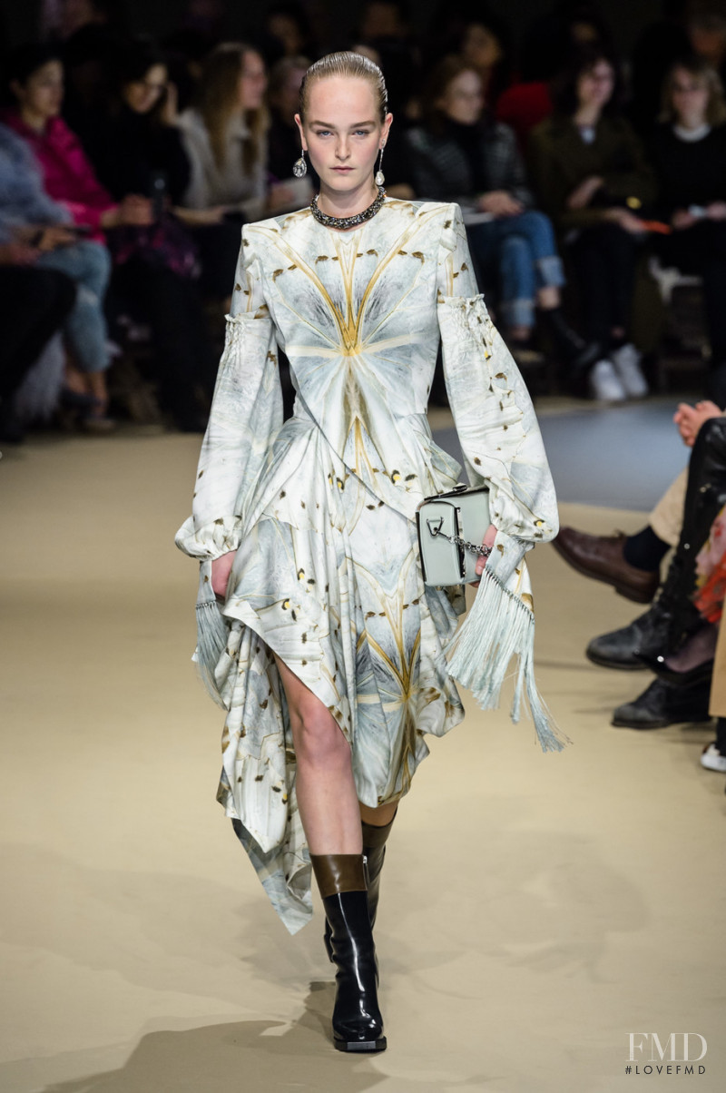 Jean Campbell featured in  the Alexander McQueen fashion show for Autumn/Winter 2018