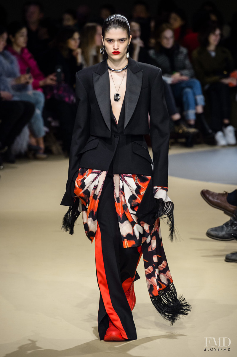Alexandra Maria Micu featured in  the Alexander McQueen fashion show for Autumn/Winter 2018