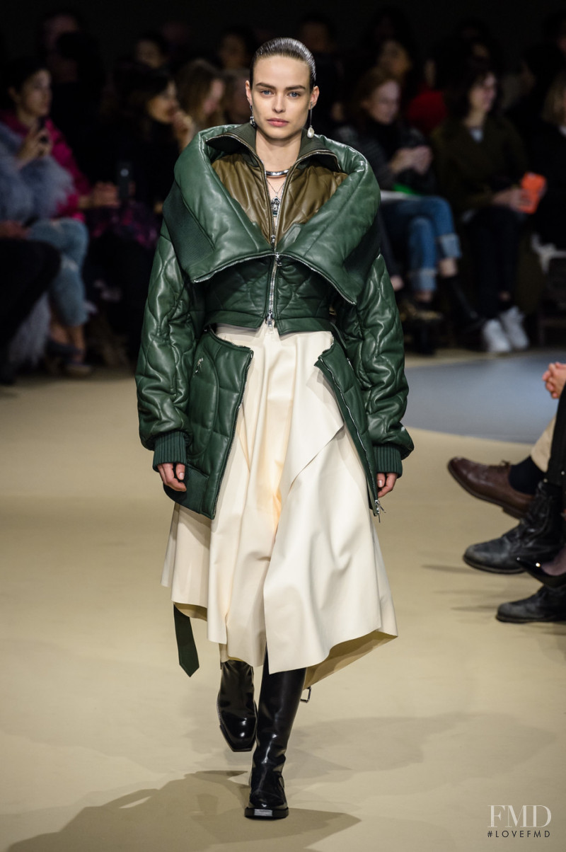 Birgit Kos featured in  the Alexander McQueen fashion show for Autumn/Winter 2018