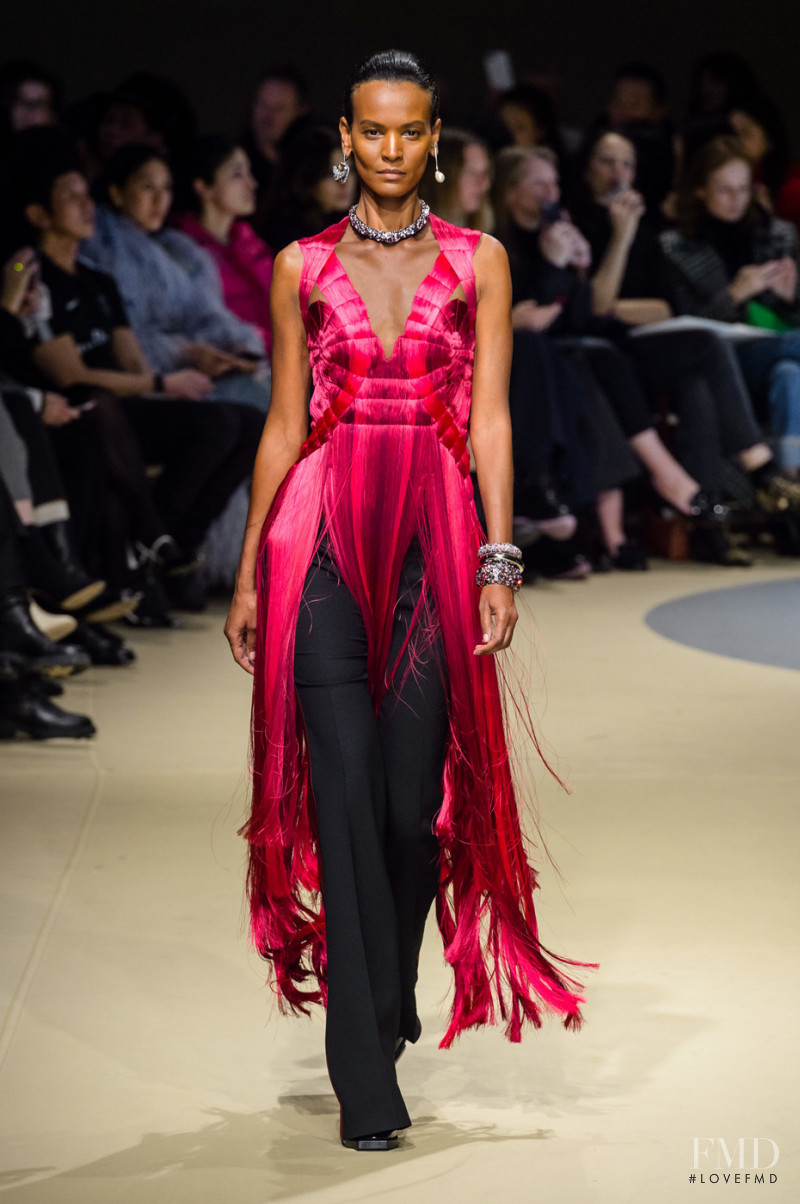 Liya Kebede featured in  the Alexander McQueen fashion show for Autumn/Winter 2018