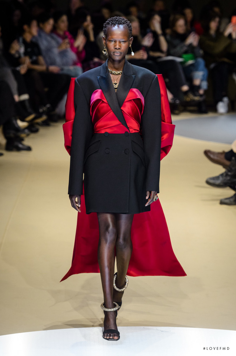 Shanelle Nyasiase featured in  the Alexander McQueen fashion show for Autumn/Winter 2018