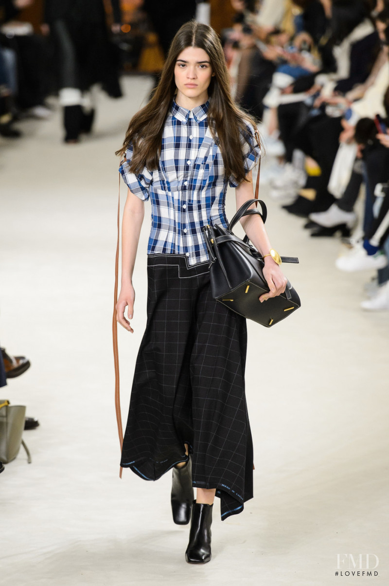 Alexandra Maria Micu featured in  the Loewe fashion show for Autumn/Winter 2018