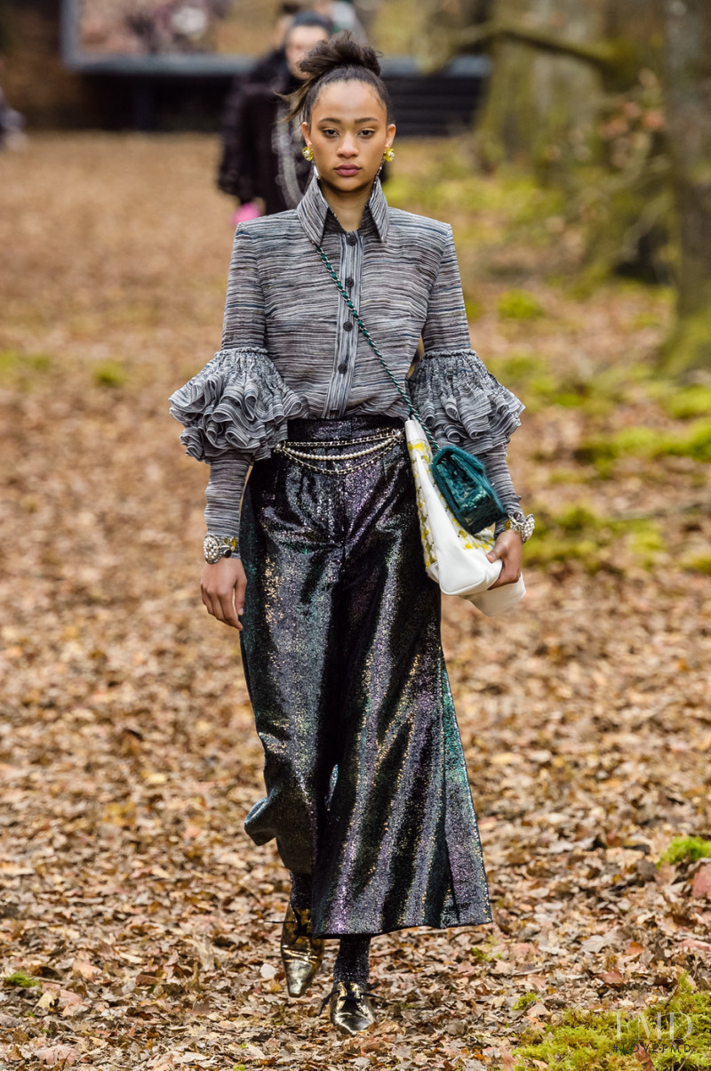 Selena Forrest featured in  the Chanel fashion show for Autumn/Winter 2018