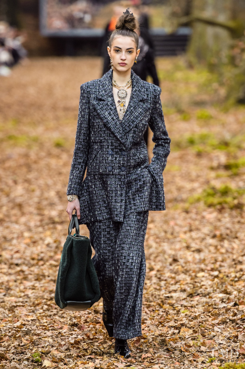 Camille Hurel featured in  the Chanel fashion show for Autumn/Winter 2018