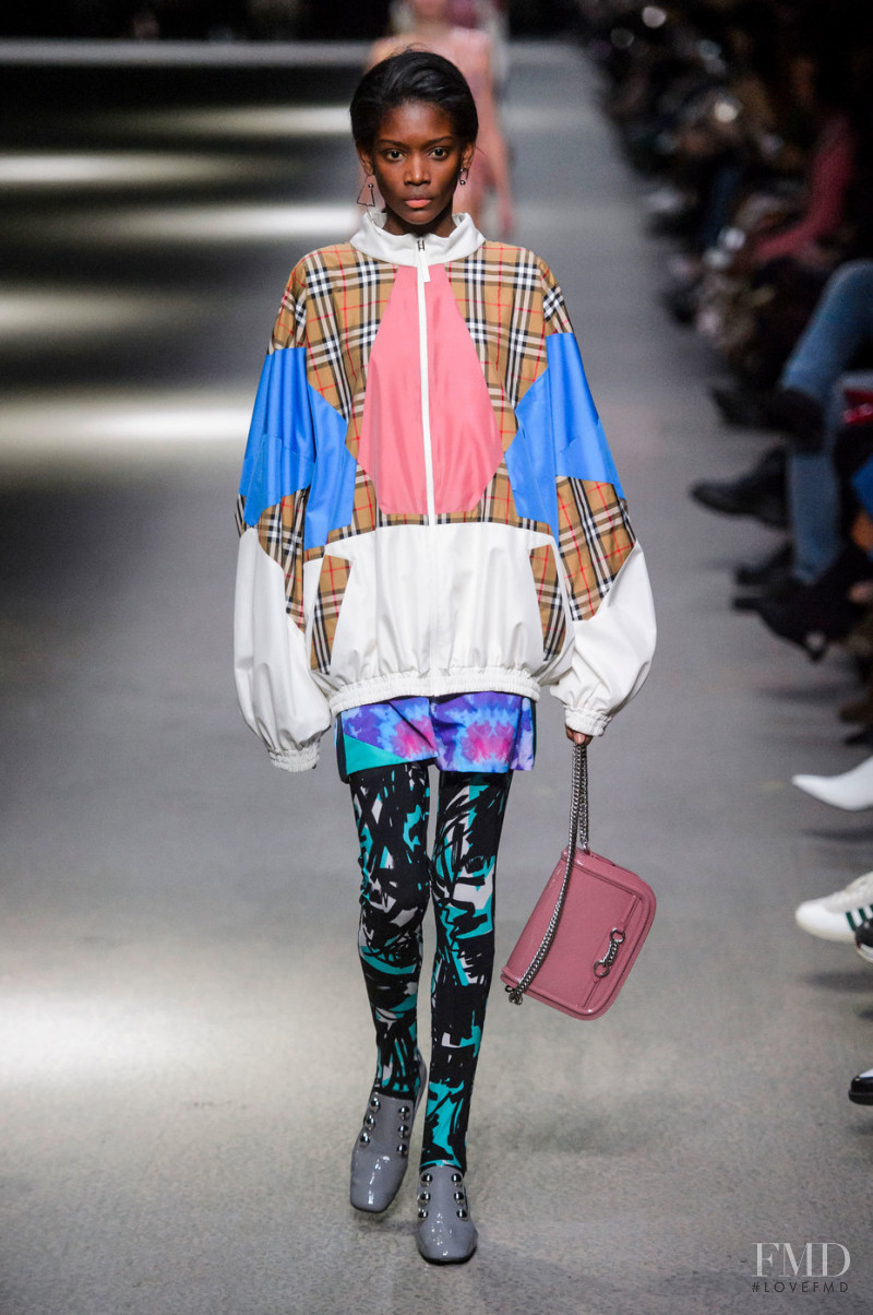Elibeidy Dani featured in  the Burberry fashion show for Spring/Summer 2018