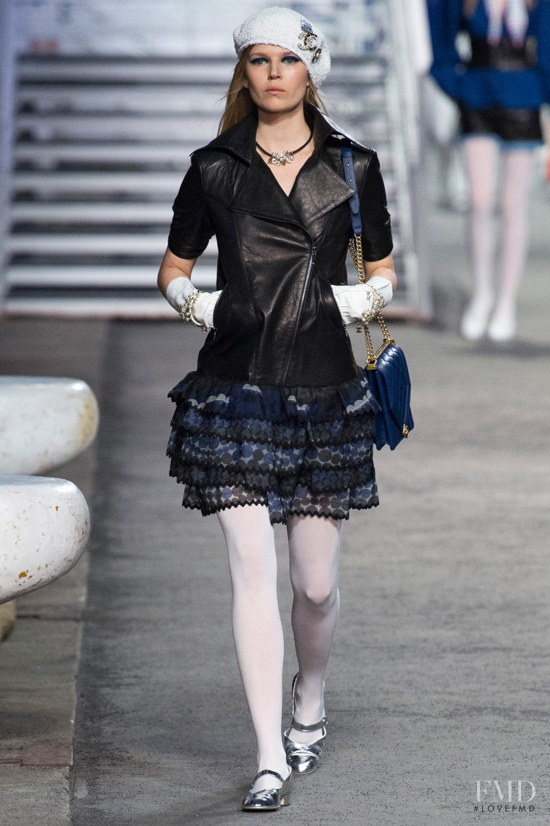 Ola Rudnicka featured in  the Chanel La Pausa fashion show for Resort 2019