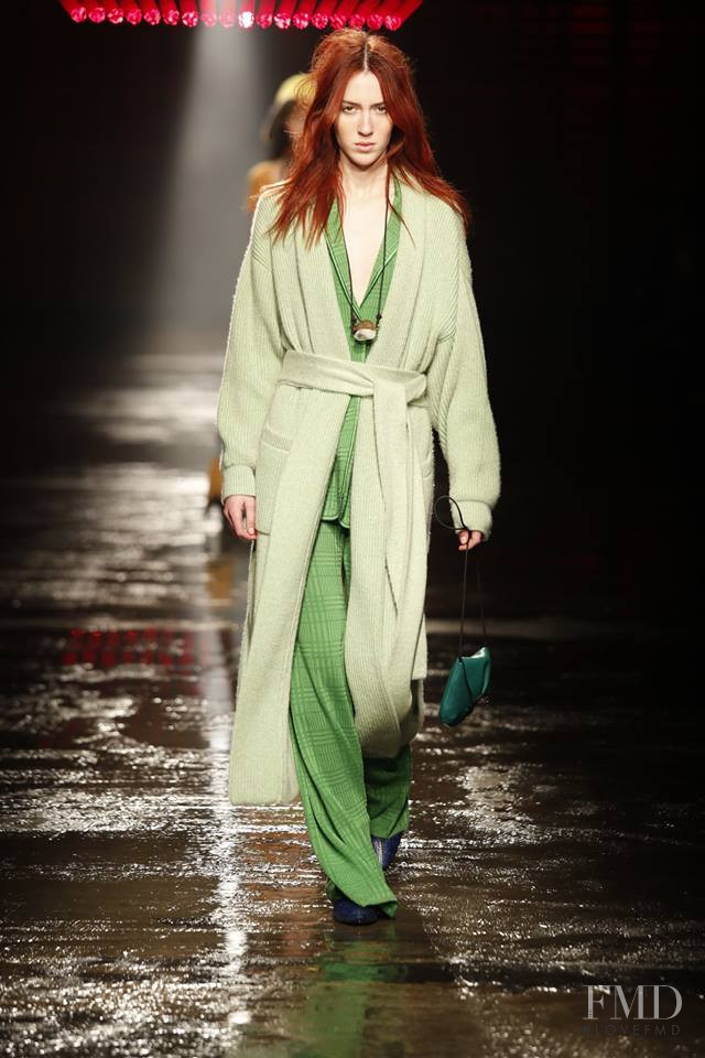 Teddy Quinlivan featured in  the Missoni fashion show for Autumn/Winter 2018