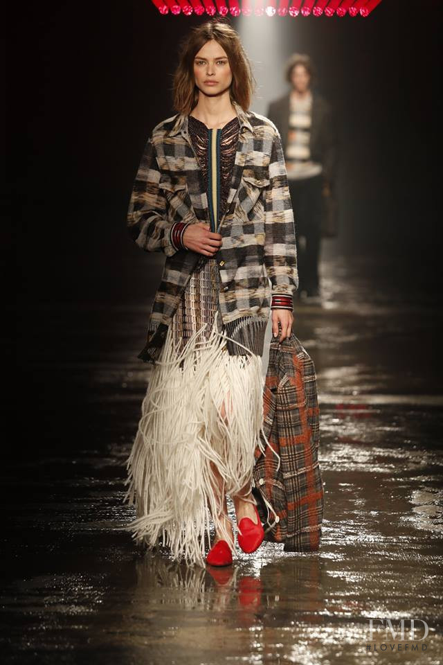 Birgit Kos featured in  the Missoni fashion show for Autumn/Winter 2018