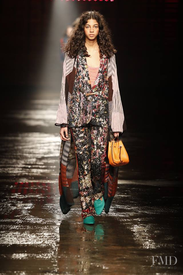 Rocio Marconi featured in  the Missoni fashion show for Autumn/Winter 2018