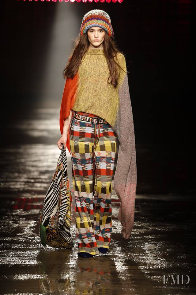 Alexandra Maria Micu featured in  the Missoni fashion show for Autumn/Winter 2018