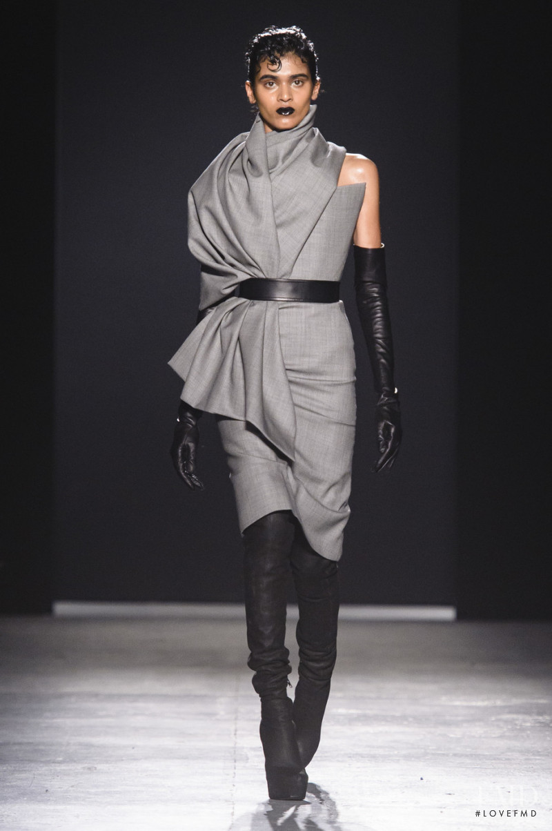 Radhika Nair featured in  the Gareth Pugh fashion show for Autumn/Winter 2018