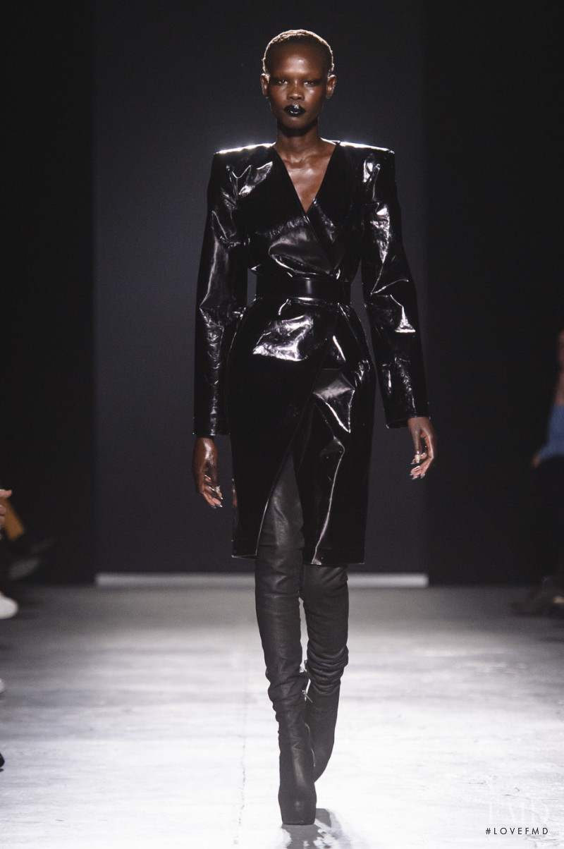 Shanelle Nyasiase featured in  the Gareth Pugh fashion show for Autumn/Winter 2018