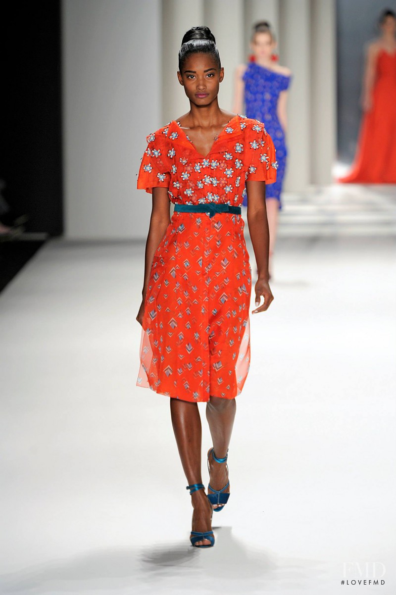 Melodie Monrose featured in  the Carolina Herrera fashion show for Autumn/Winter 2014