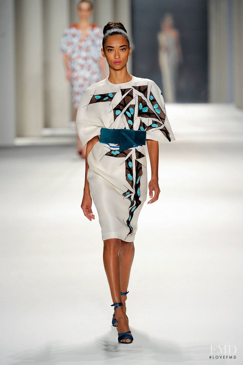 Anais Mali featured in  the Carolina Herrera fashion show for Autumn/Winter 2014