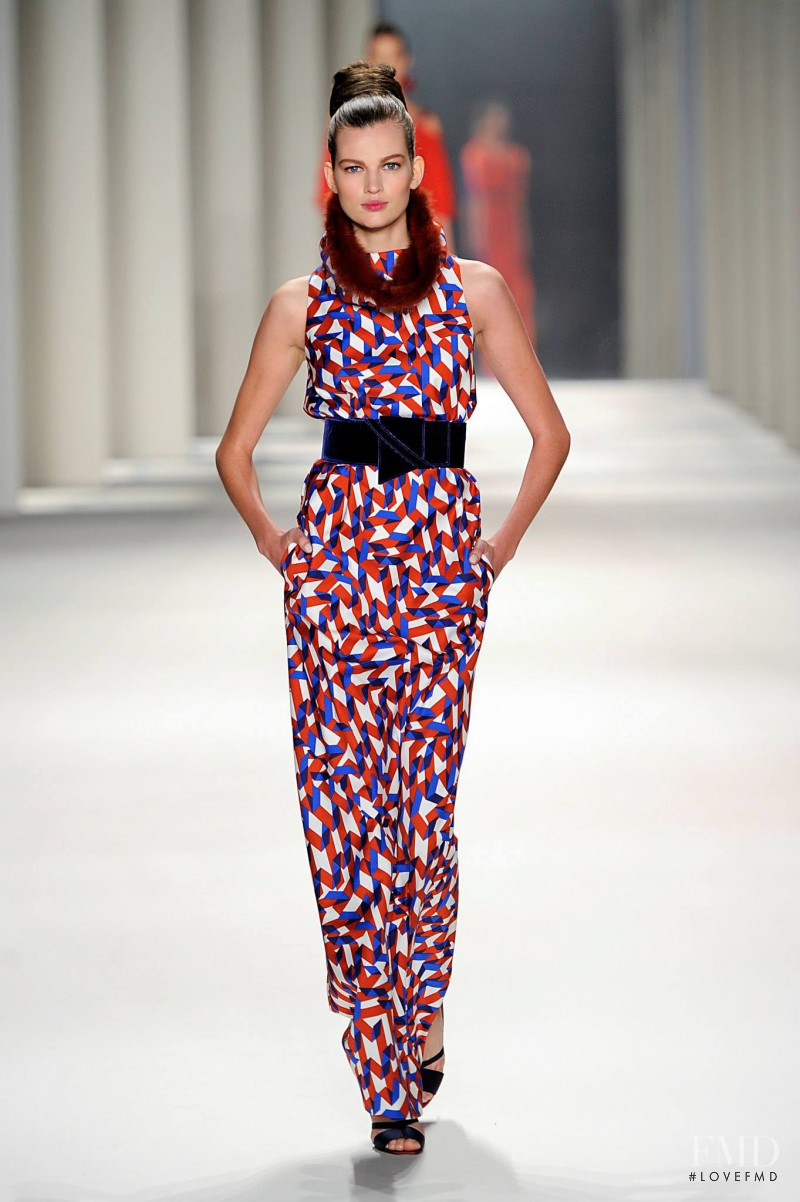 Bette Franke featured in  the Carolina Herrera fashion show for Autumn/Winter 2014