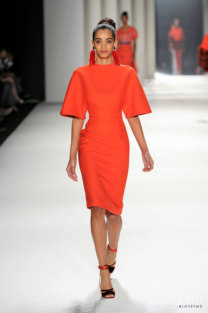 Ashley Turner featured in  the Carolina Herrera fashion show for Autumn/Winter 2014