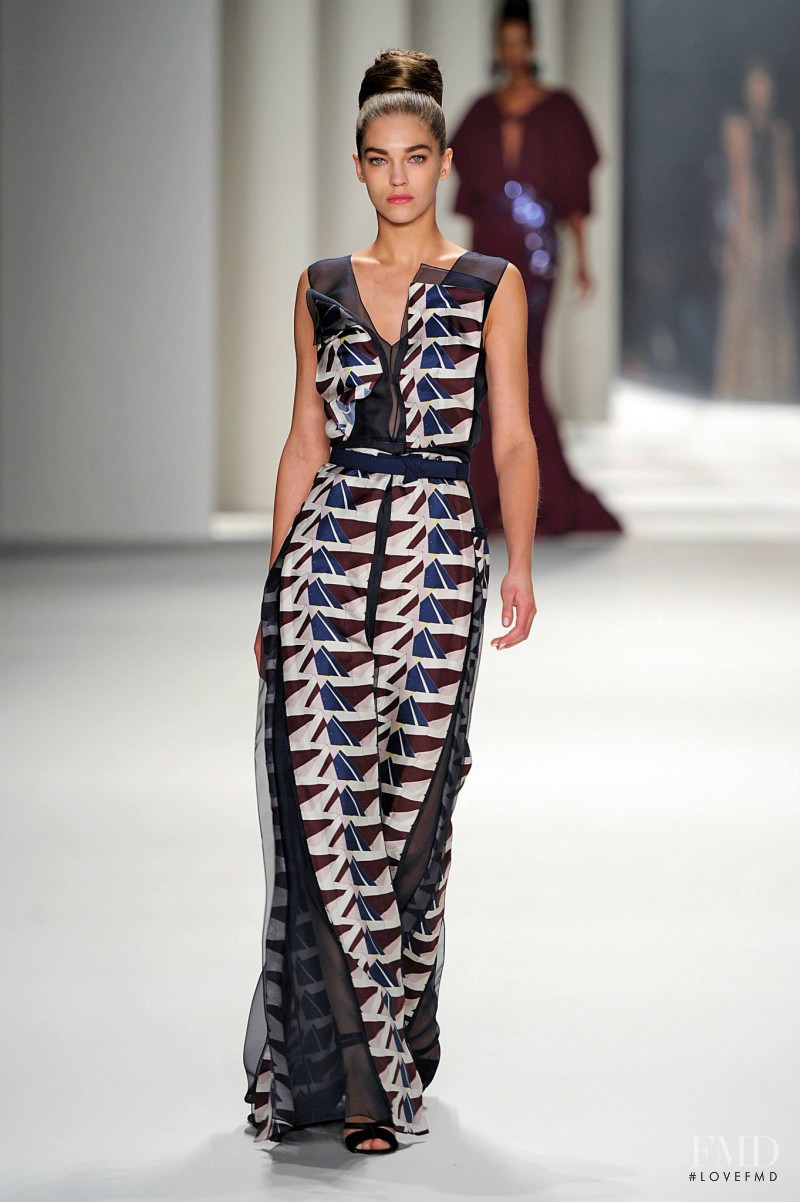 Samantha Gradoville featured in  the Carolina Herrera fashion show for Autumn/Winter 2014