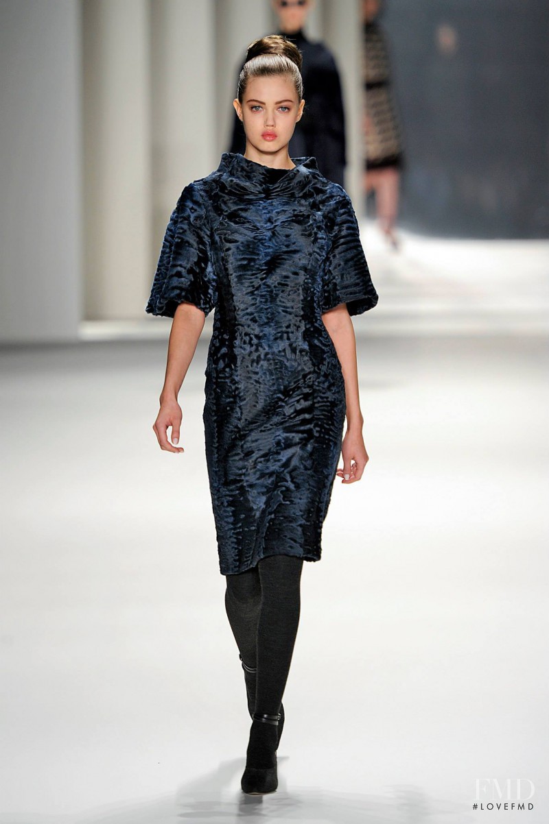 Lindsey Wixson featured in  the Carolina Herrera fashion show for Autumn/Winter 2014