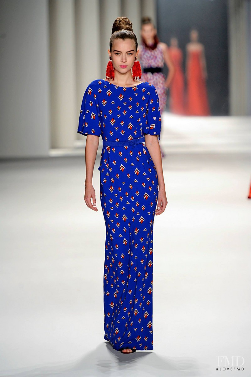 Josephine Skriver featured in  the Carolina Herrera fashion show for Autumn/Winter 2014