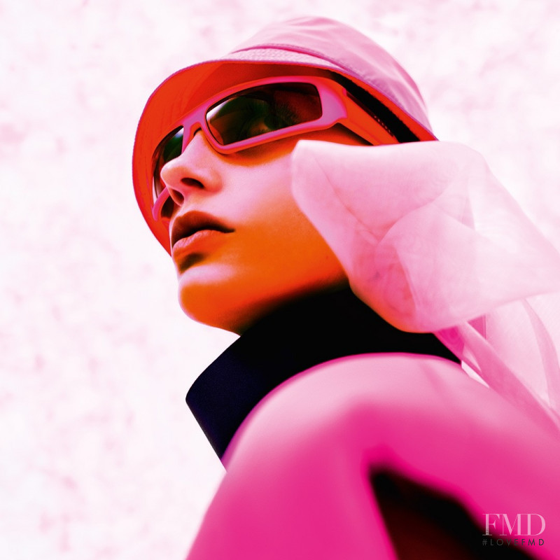 Fran Summers featured in  the Prada Industreality advertisement for Pre-Fall 2018