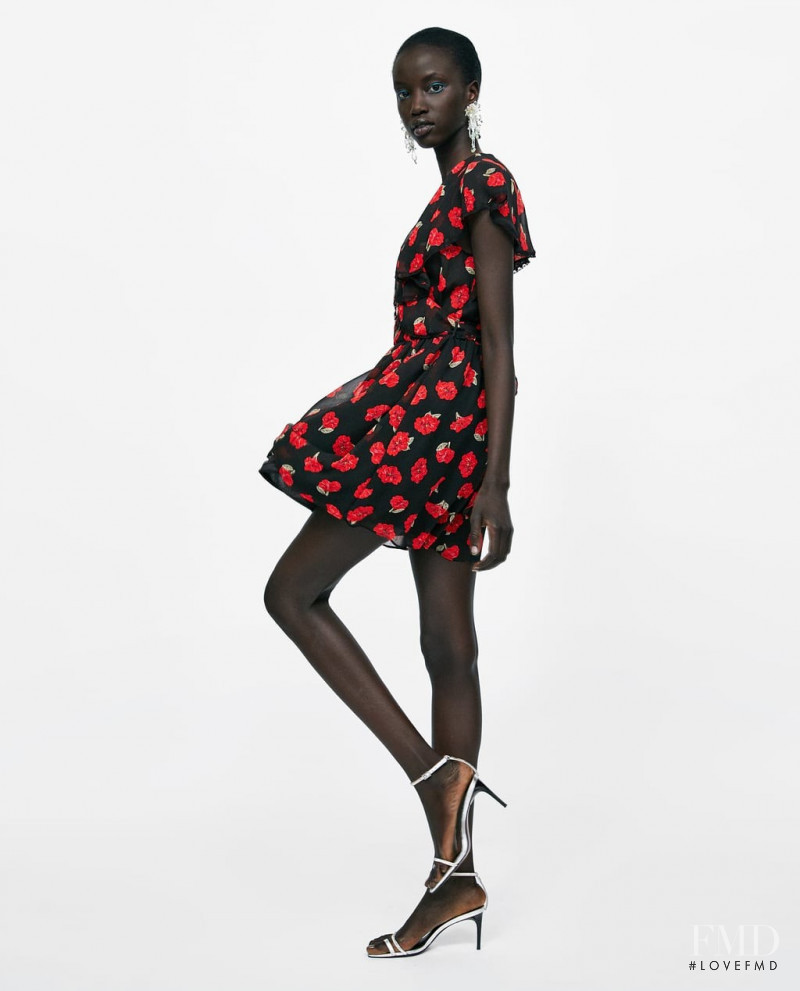 Anok Yai featured in  the Zara lookbook for Summer 2018