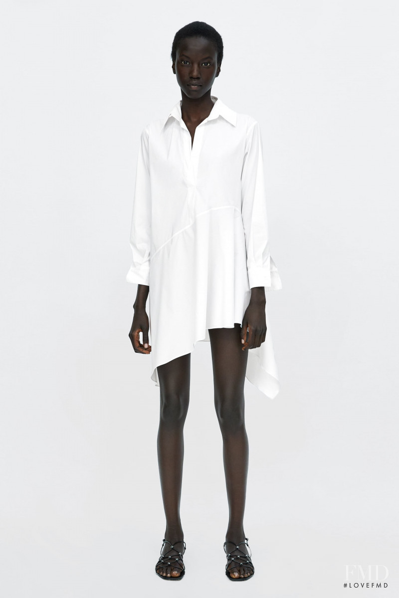 Anok Yai featured in  the Zara lookbook for Summer 2018