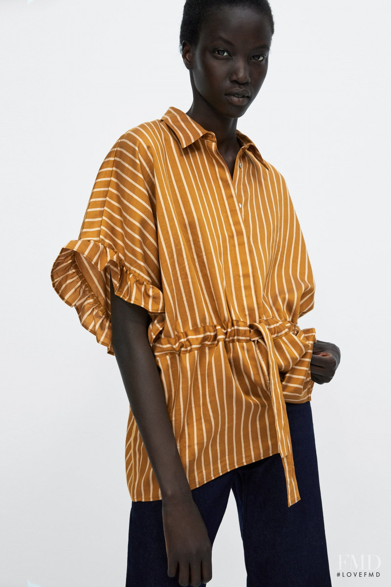 Anok Yai featured in  the Zara lookbook for Summer 2018